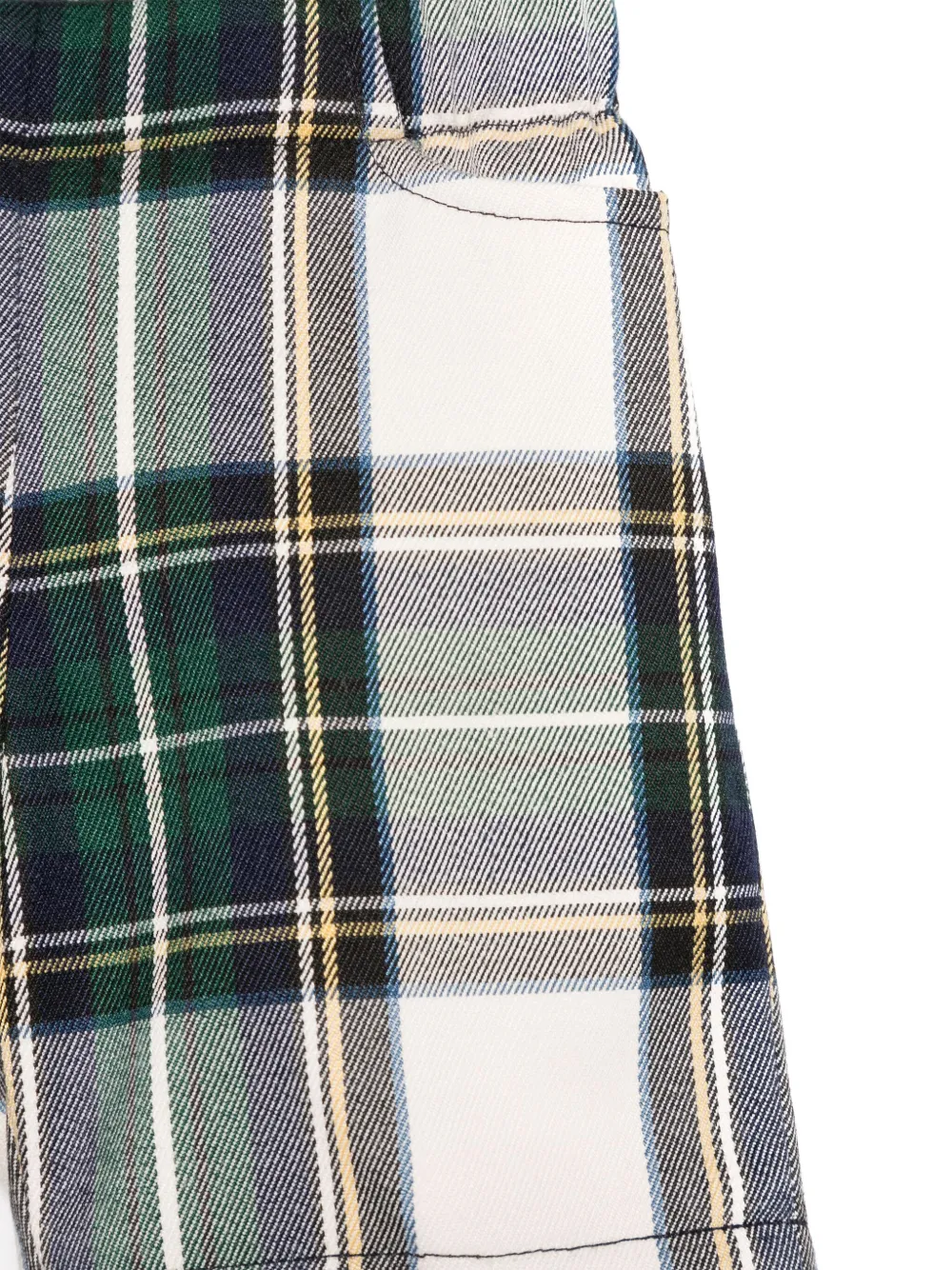 La Stupenderia Shorts met tartan ruit Groen