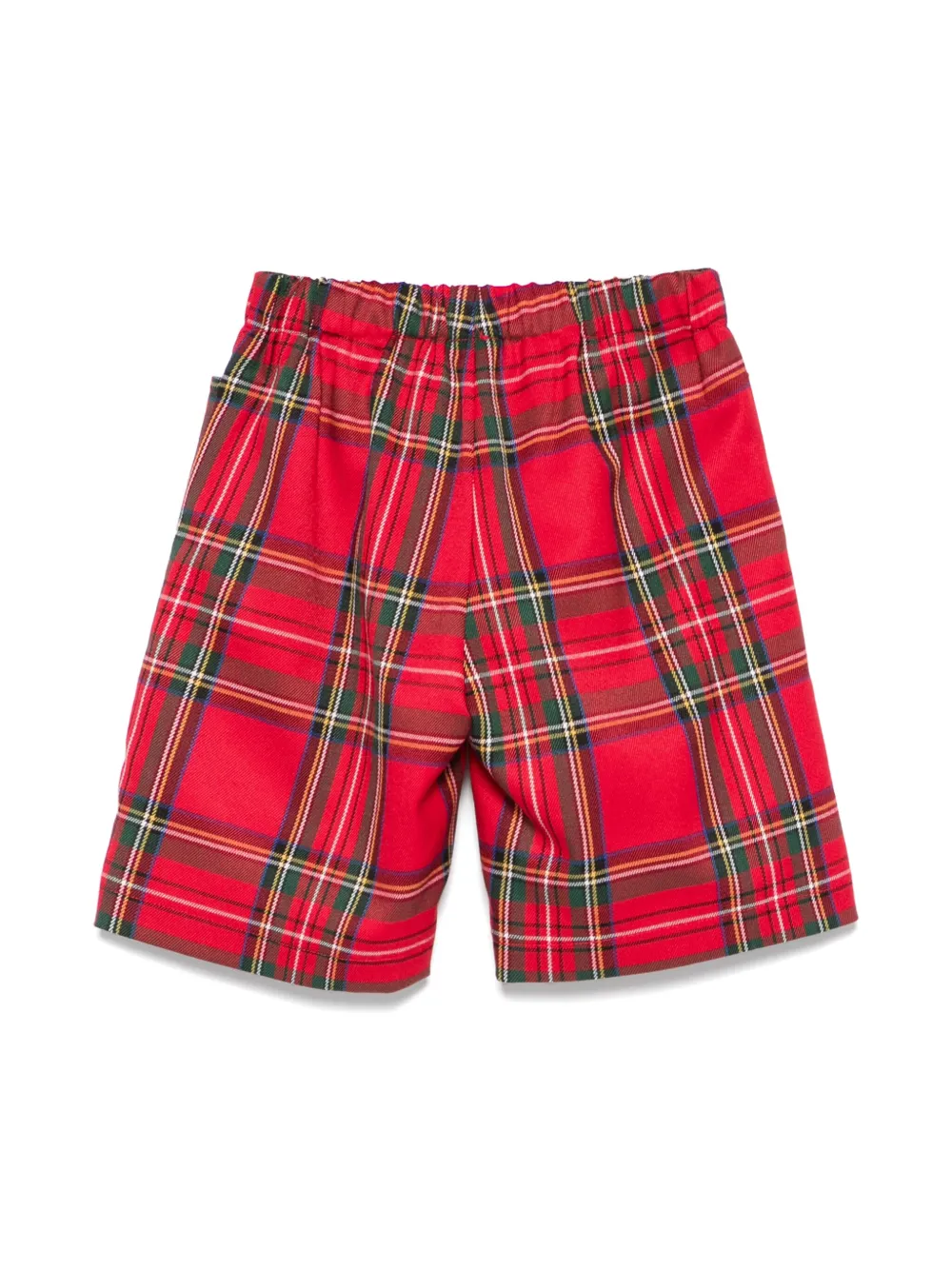 La Stupenderia Shorts met tartan ruit - Rood