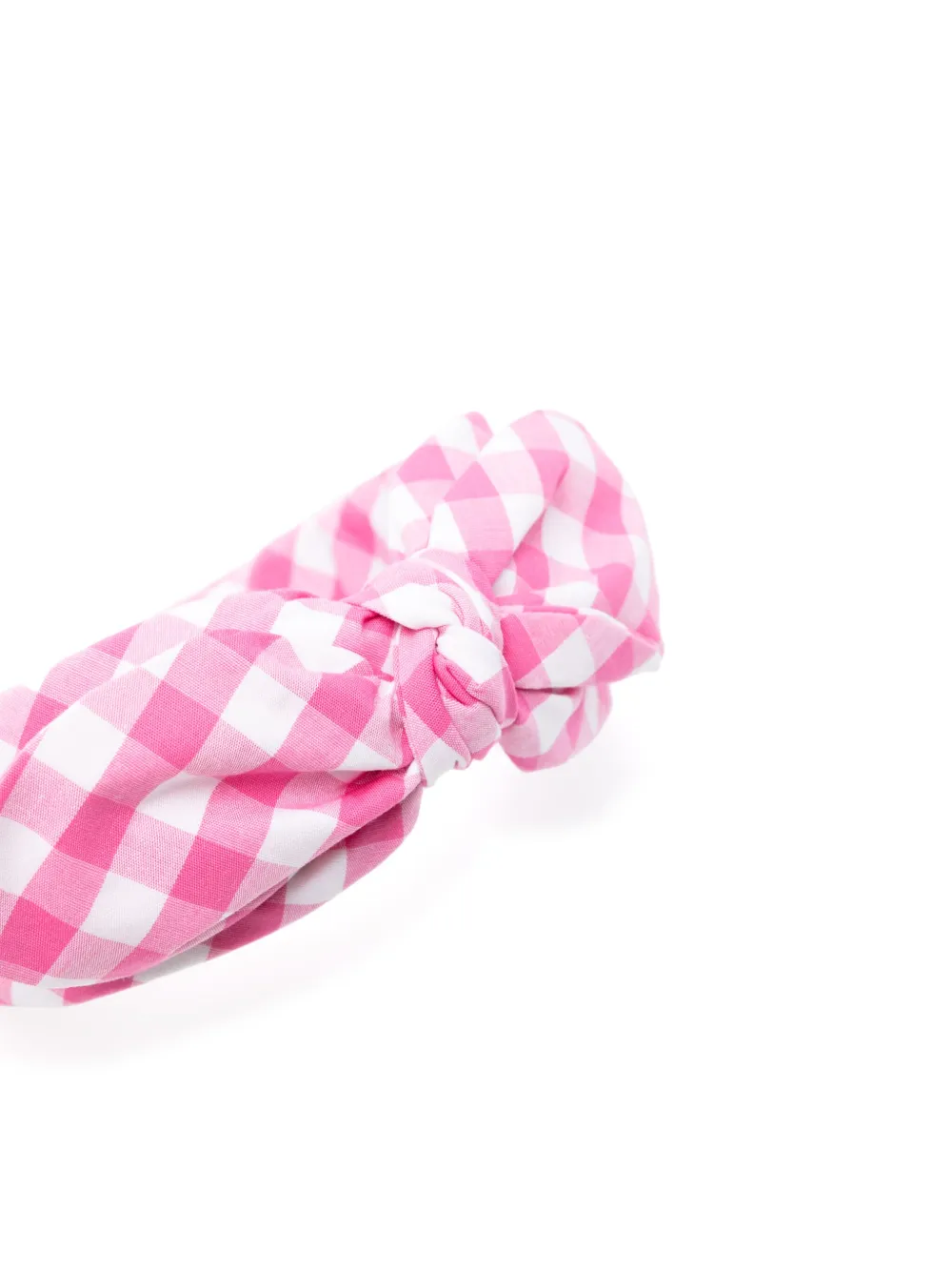 Moschino Kids Haarband met gingham ruit Roze