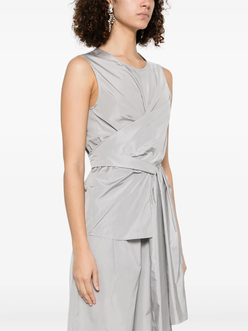 Fabiana Filippi Taffeta blouse Grijs