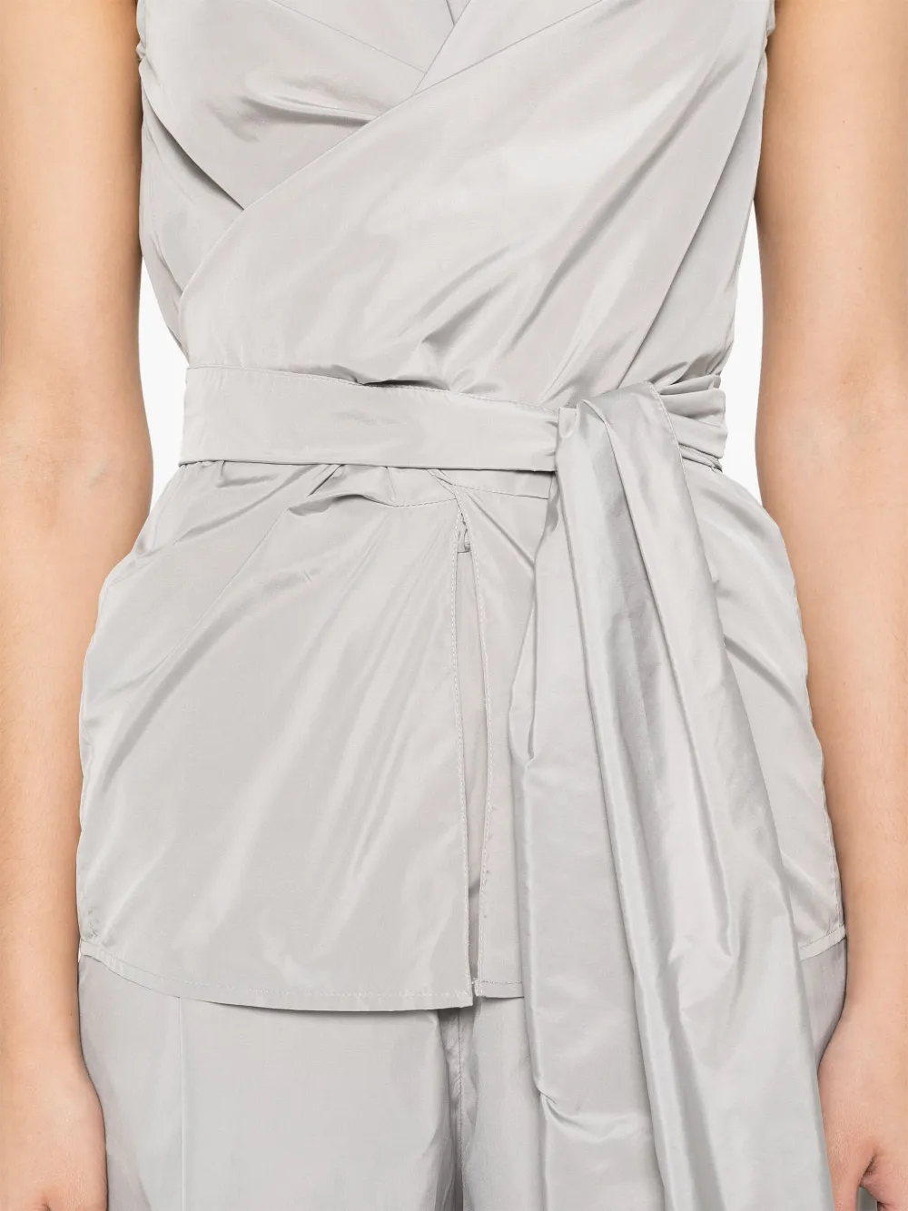 Fabiana Filippi Taffeta blouse Grijs