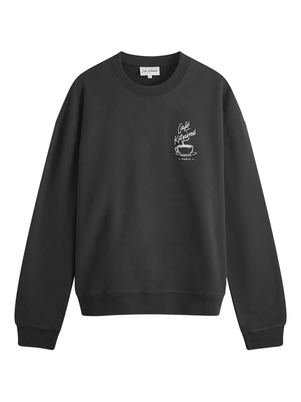 CAFÉ KITSUNÉ Coffee Cup sweatshirt | Black | Image 1