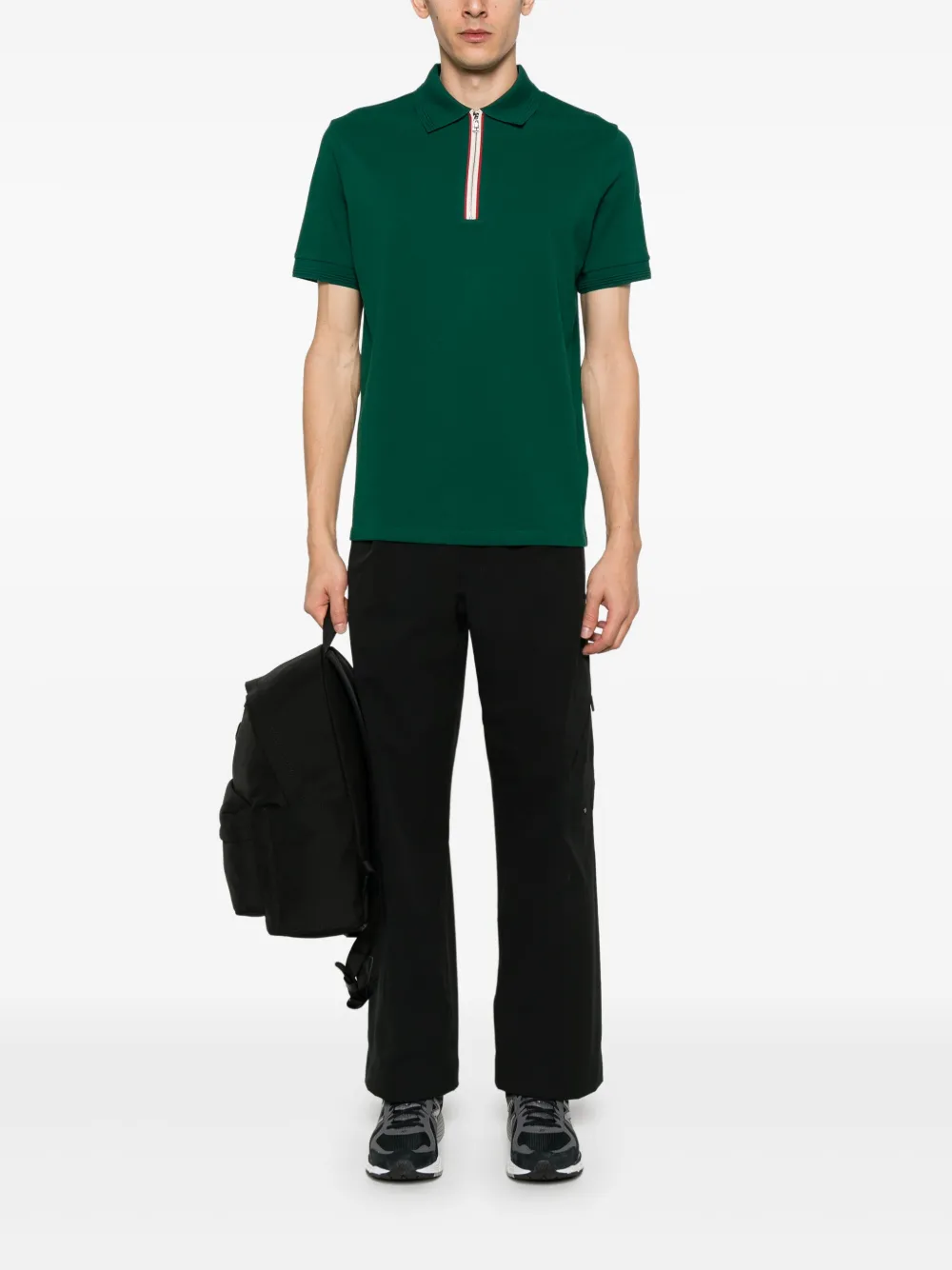 Moncler Effen poloshirt - Groen