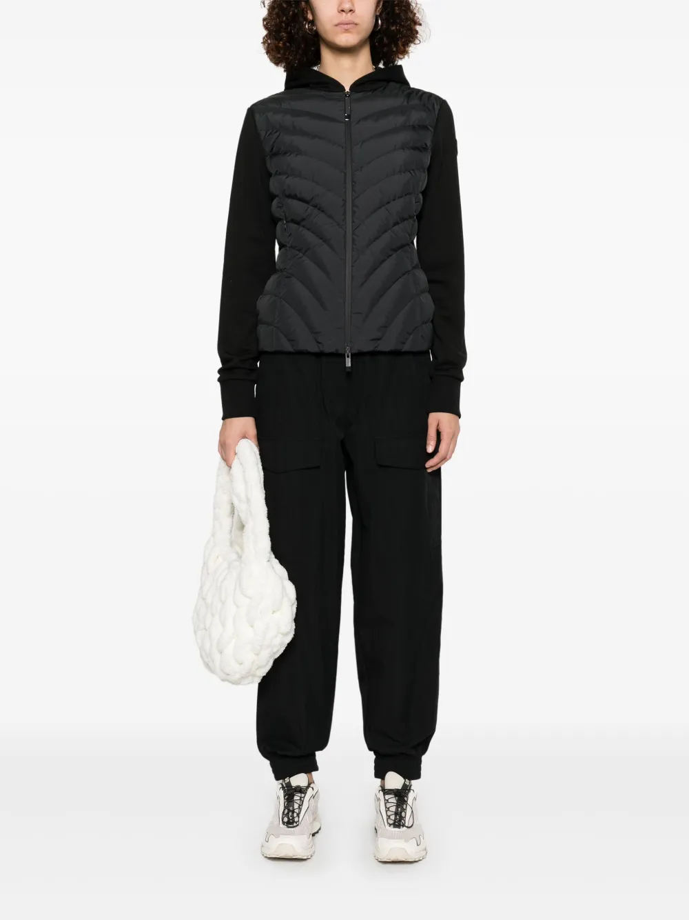 Moncler padded quilted jacket - Zwart