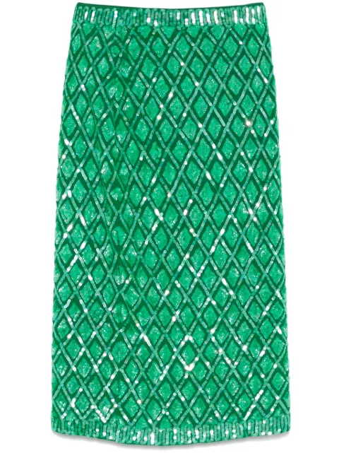P.A.R.O.S.H. sequinned midi skirt 