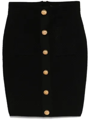 Balmain ジップ ツイードミニスカート | ニュートラル | FARFETCH JP