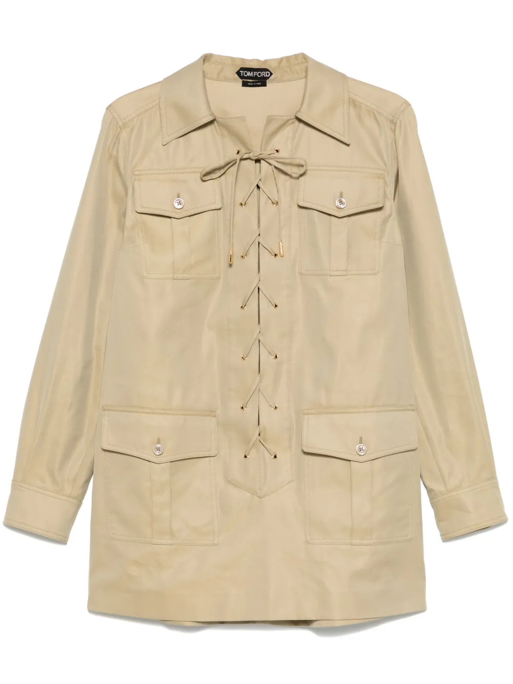 TOM FORD Twill blouse Beige