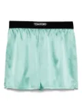 TOM FORD satin boxer shorts - Green