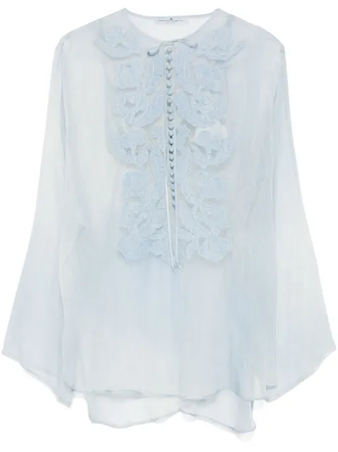 Ermanno Scervino floral-appliqué tunic