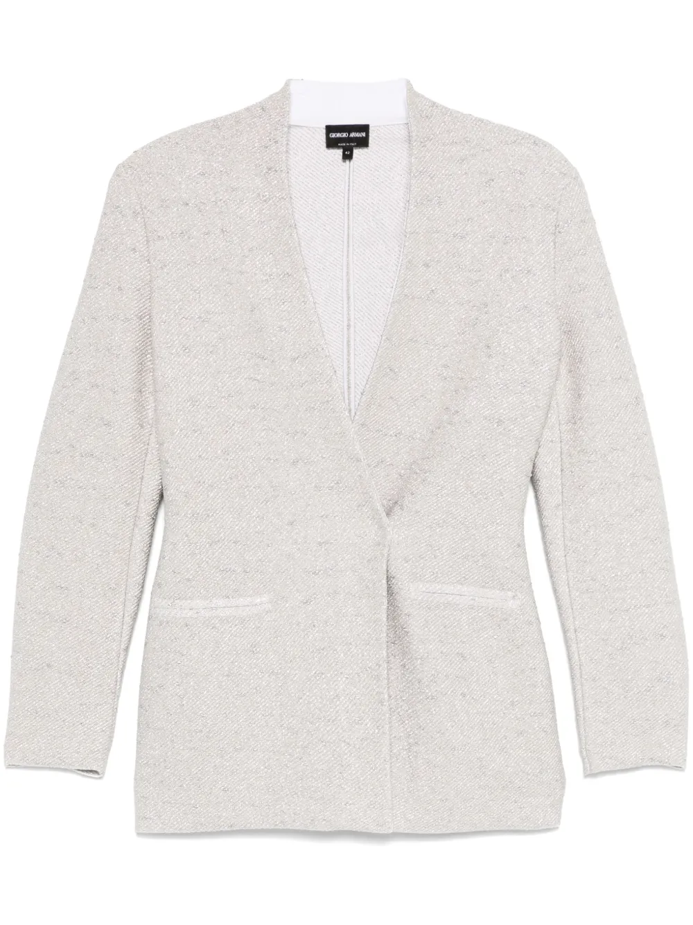 Giorgio Armani Lurex blazer Wit