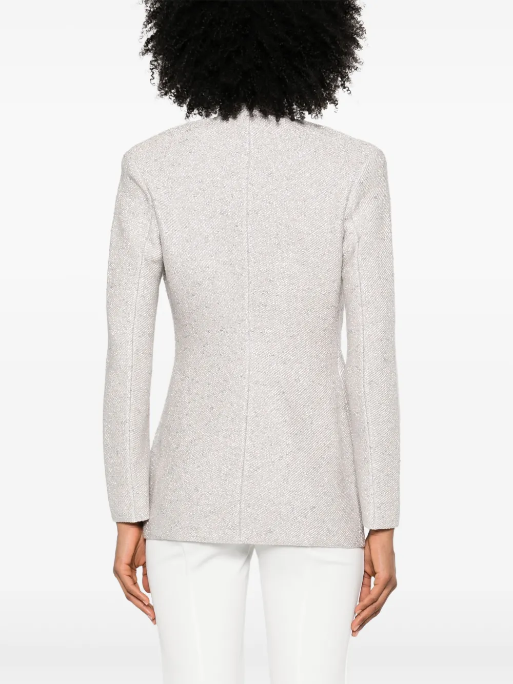 Giorgio Armani Lurex blazer Wit