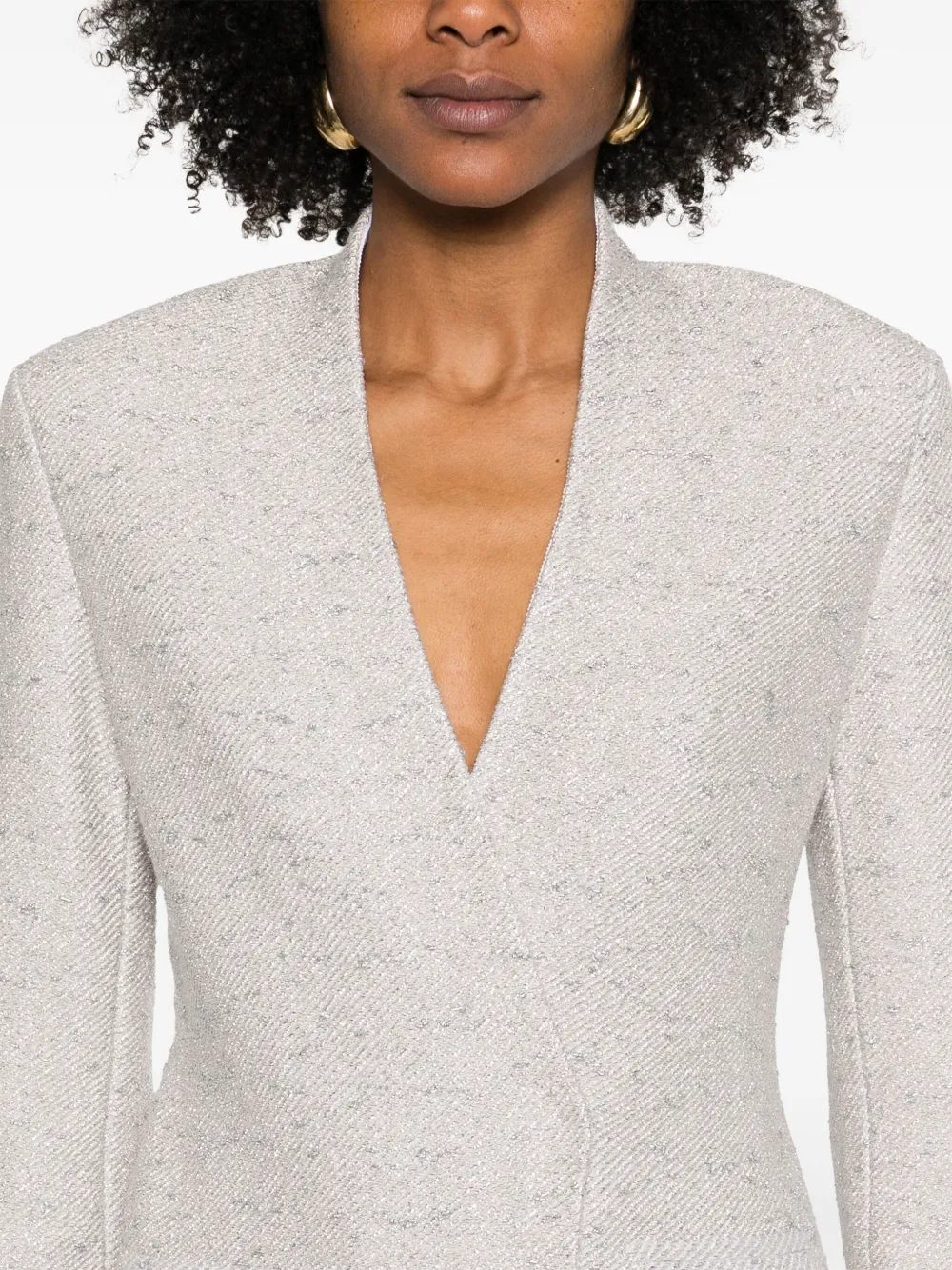 Giorgio Armani Lurex blazer Wit