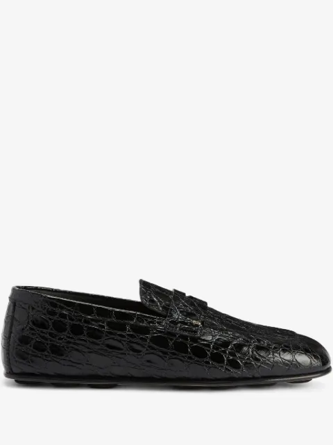 Giuseppe Zanotti Cristophe crocodile-embossed loafers