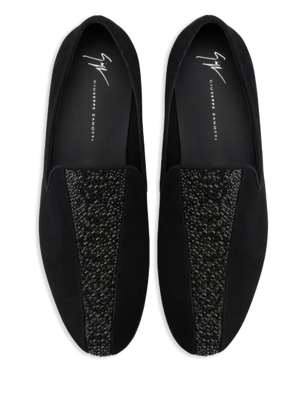Giuseppe Zanotti Alvaro Black Velvet Gold Studded Loafers | Men’s EU 43 Giuseppe Zanotti Shoes for Men - Sale up to 79% off - SoPicks main image 4