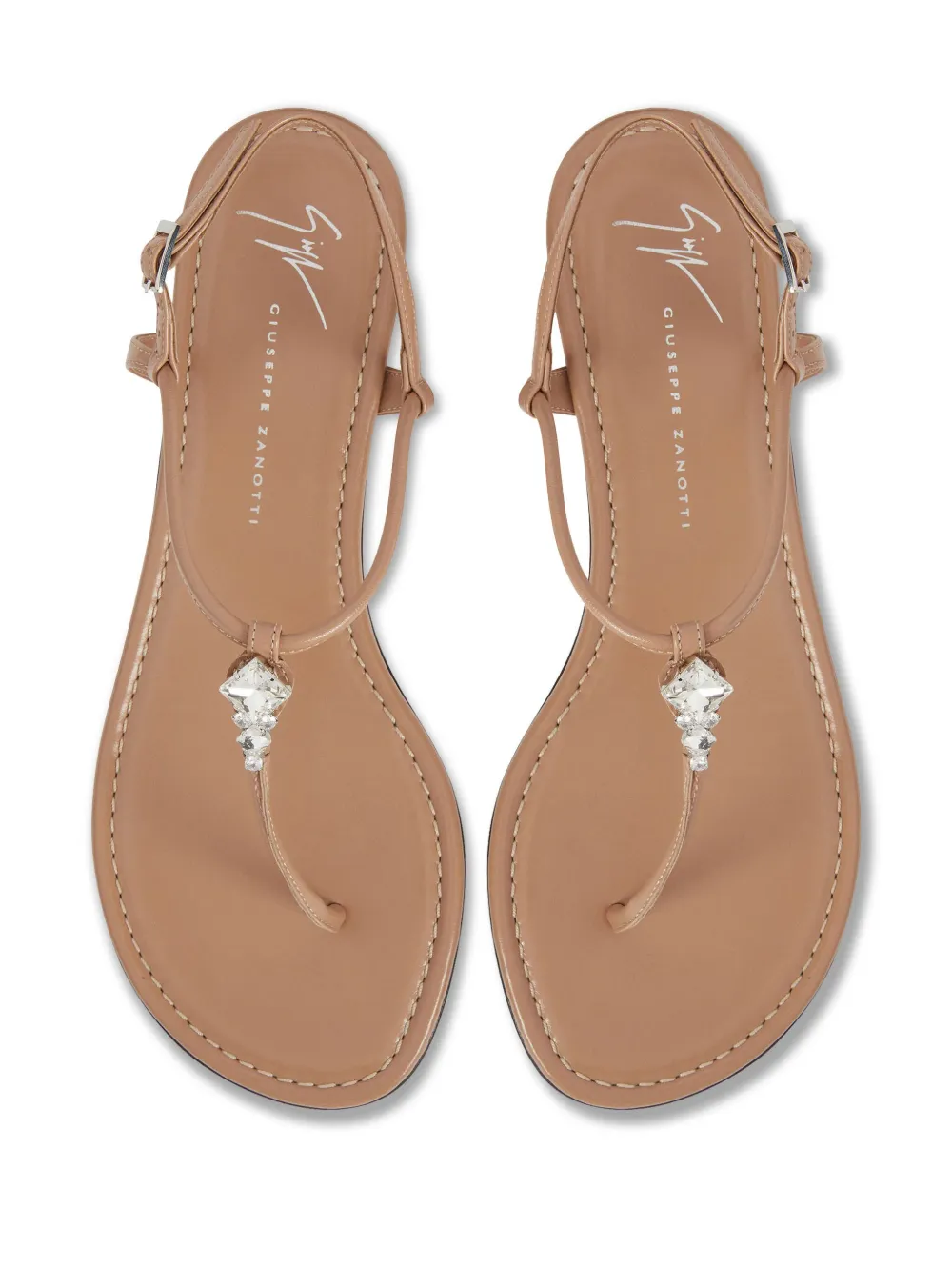 Giuseppe Zanotti leather sandals Neutrals