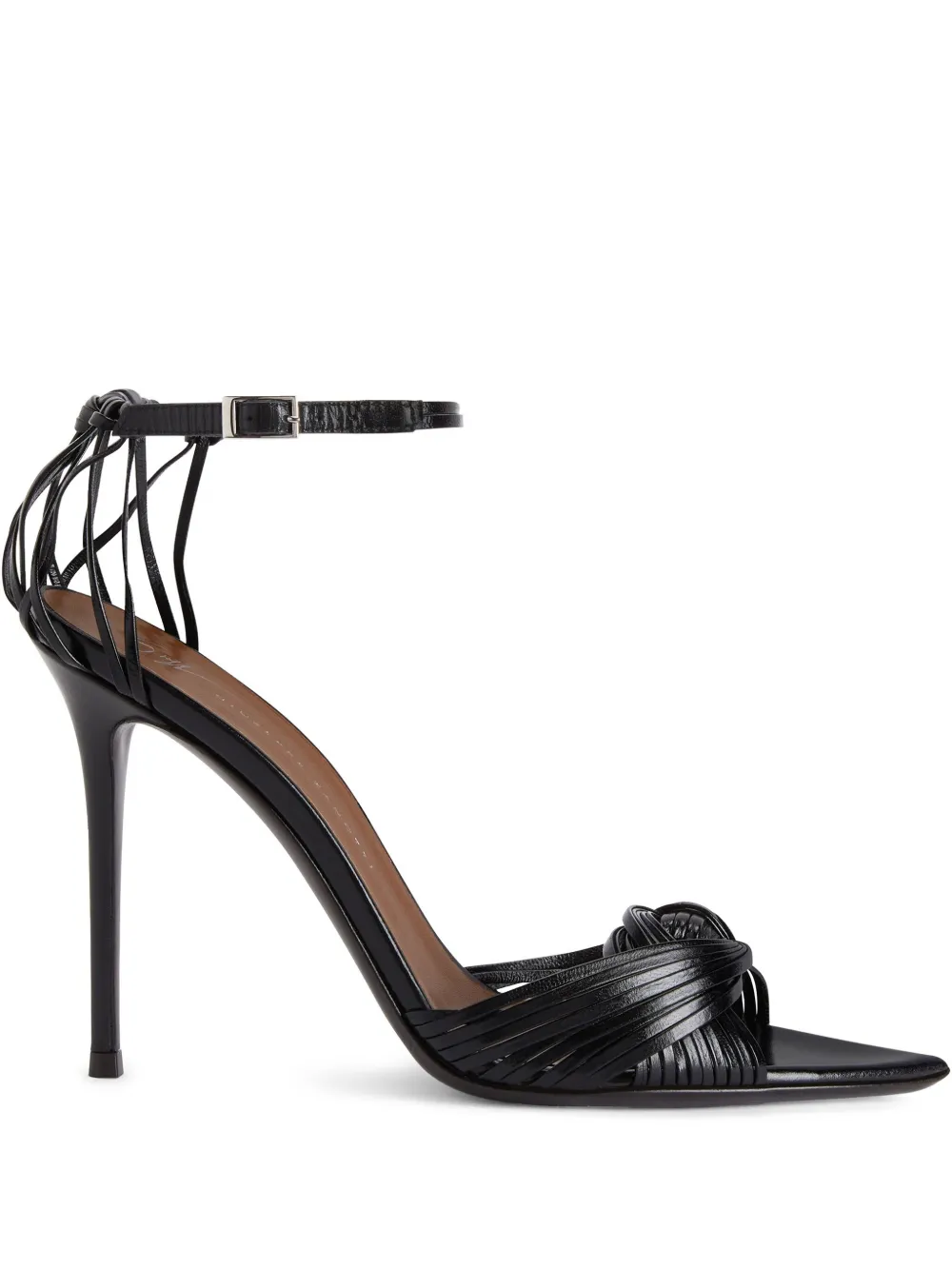 Giuseppe Zanotti 105mm knotted-strap sandals Black