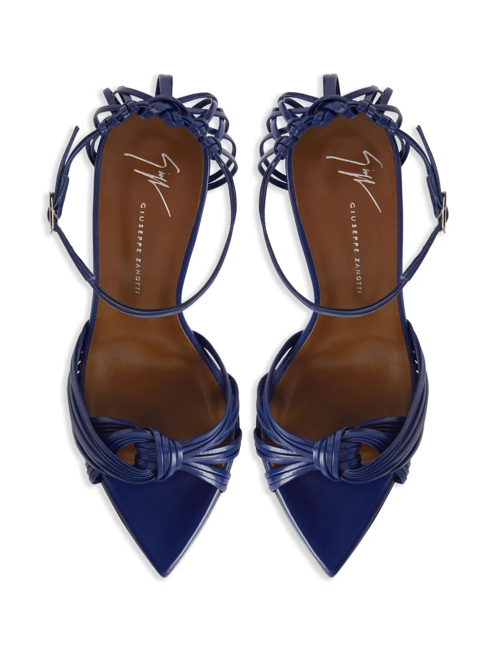 Giuseppe Zanotti 105mm knotted-strap sandals Blue