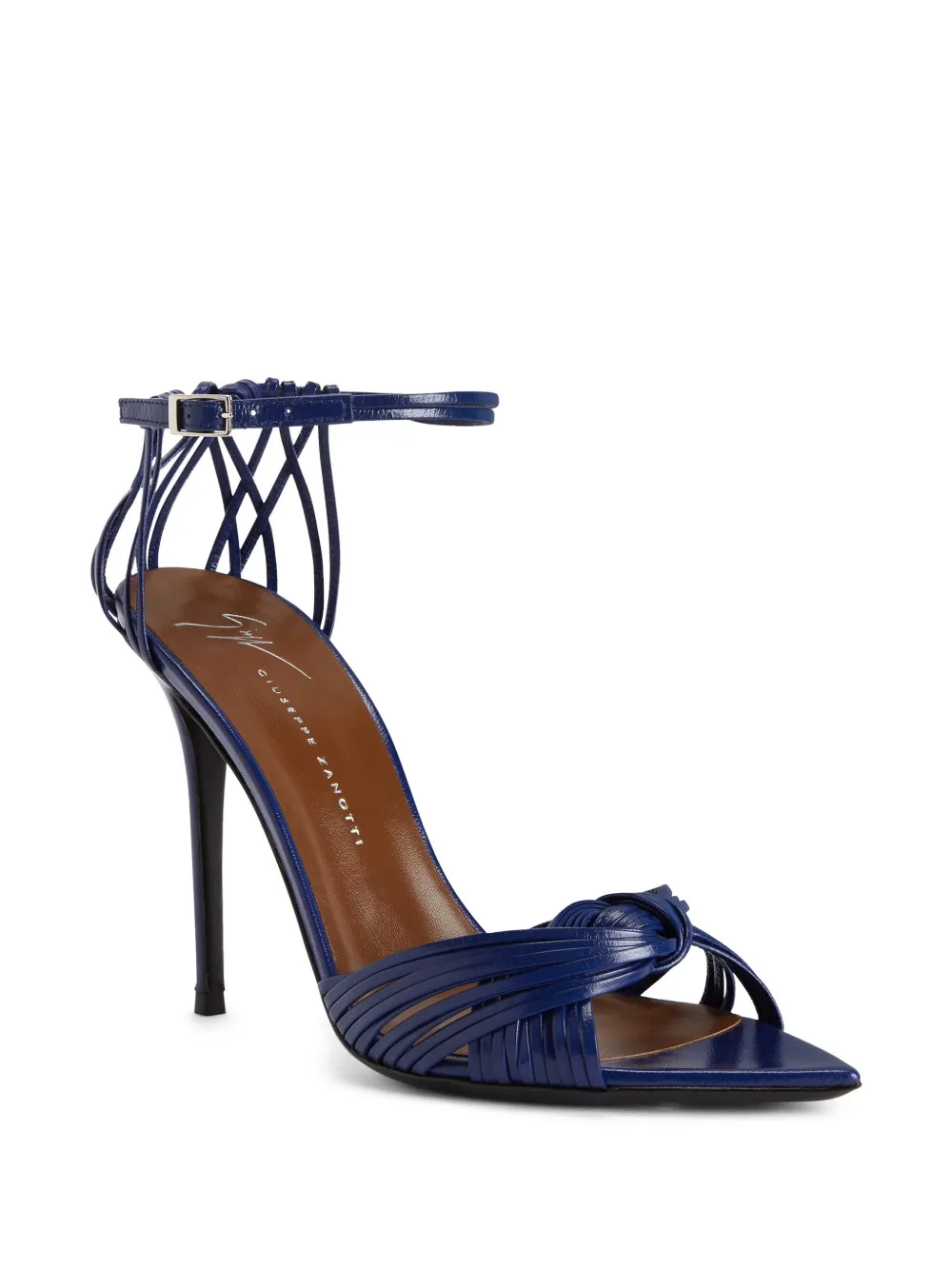 Giuseppe Zanotti Sandalen met geknoopt bandje - Blauw