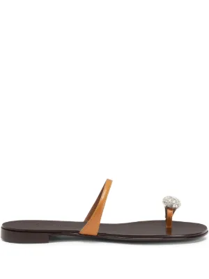 Giuseppe Zanotti レザー サンダル | オレンジ | FARFETCH JP