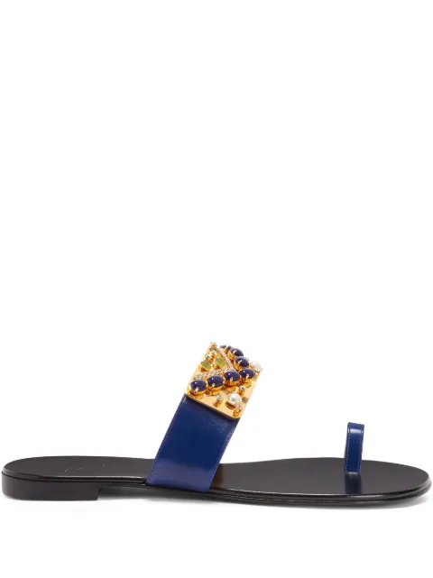 Giuseppe Zanotti leather slides 