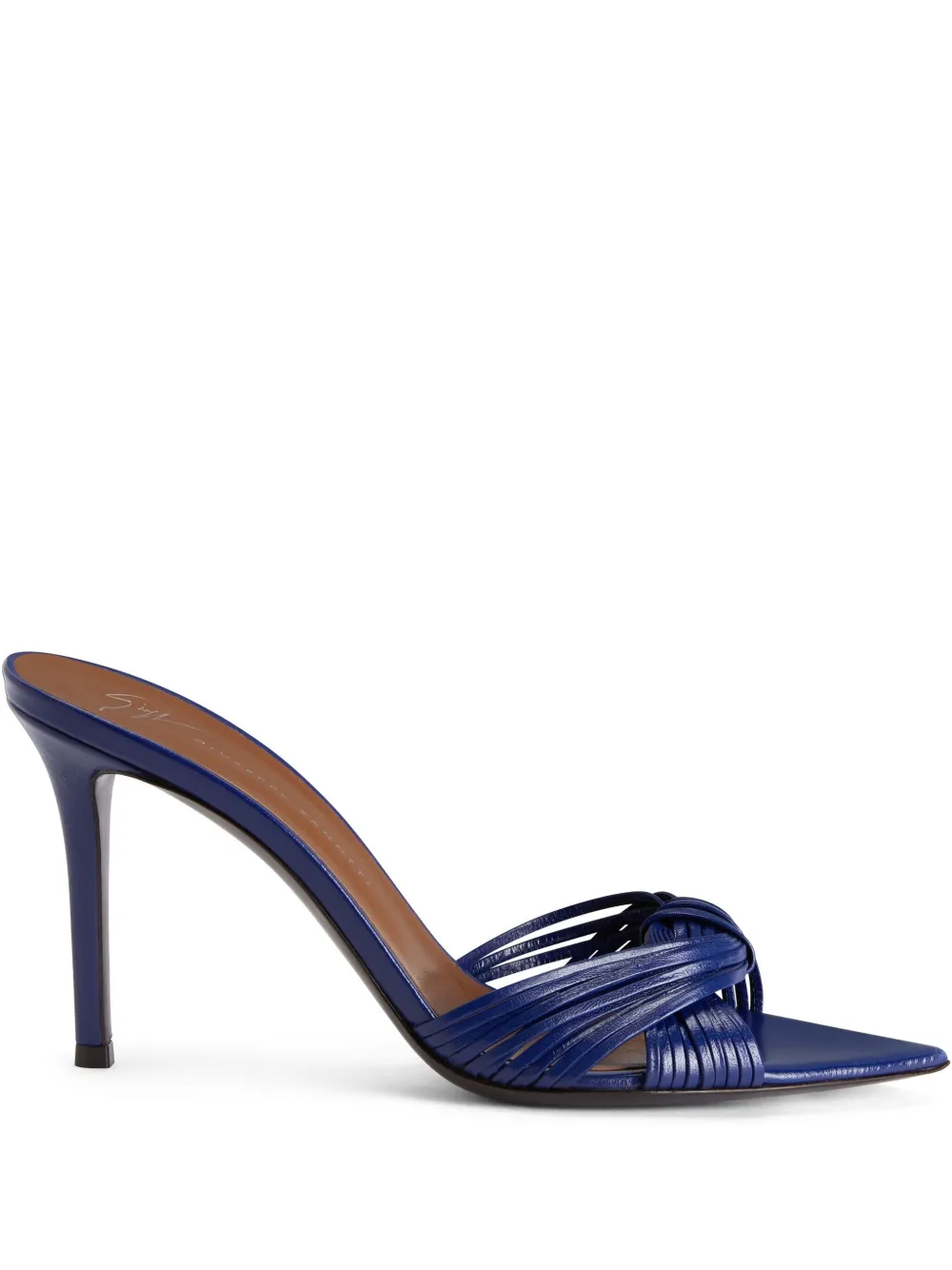 Giuseppe Zanotti 90mm knotted-strap mules Blue