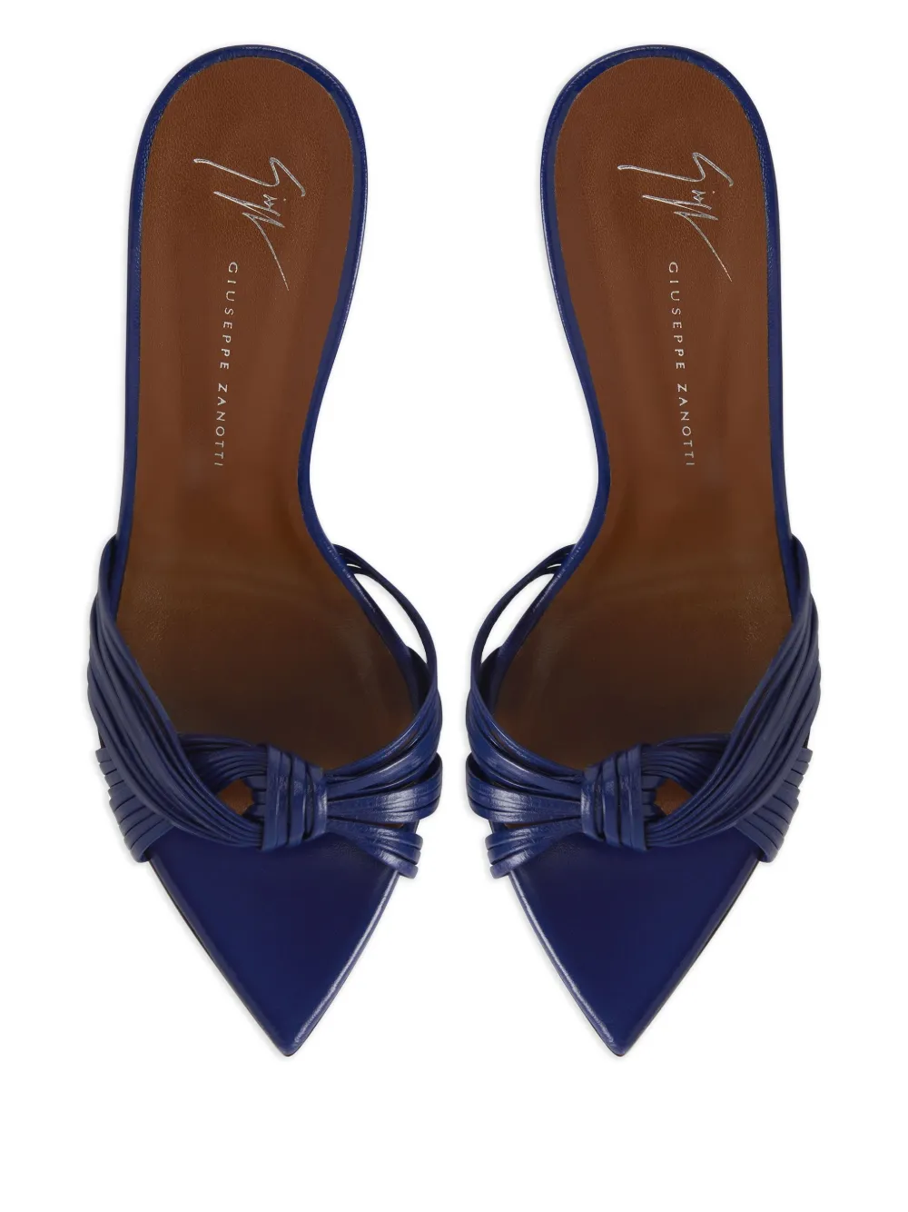 Giuseppe Zanotti Muiltjes met geknoopt bandje Blauw