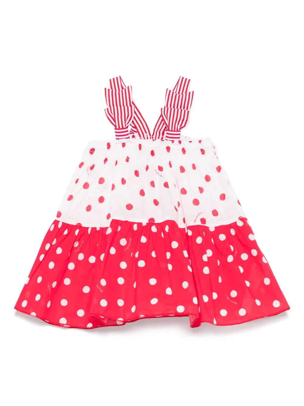 Monnalisa Jurk met stippen Rood