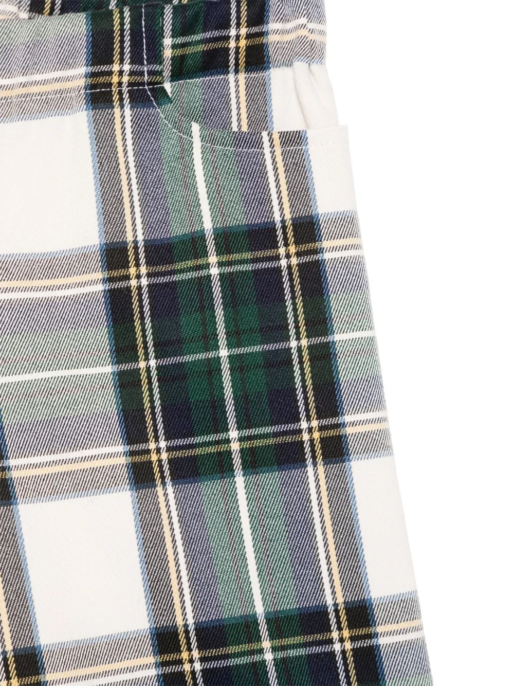 LA STUPENDERIA TARTAN-CHECK SHORTS
