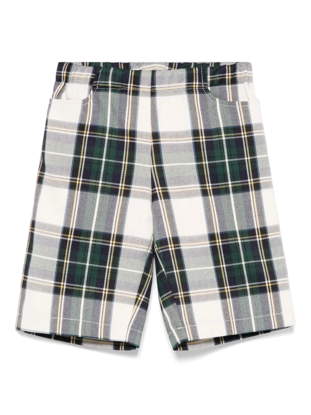 Image 1 of La Stupenderia tartan-check shorts