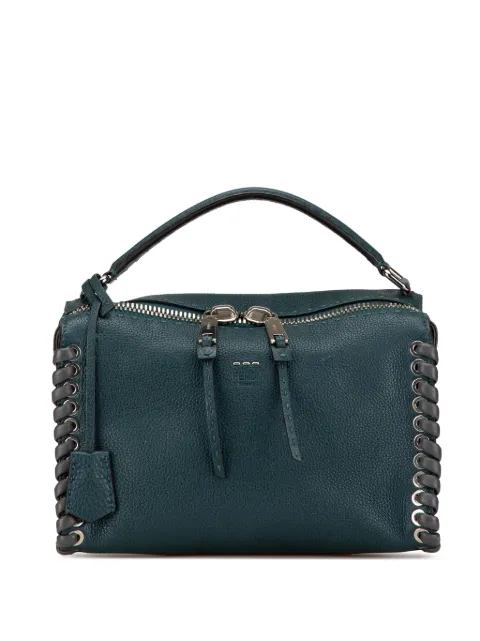 Fendi Pre-Owned 2000-2010 Leather Selleria Lei Whipstitch satchel