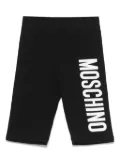 Moschino Kids lightweight-jersey shorts - Black