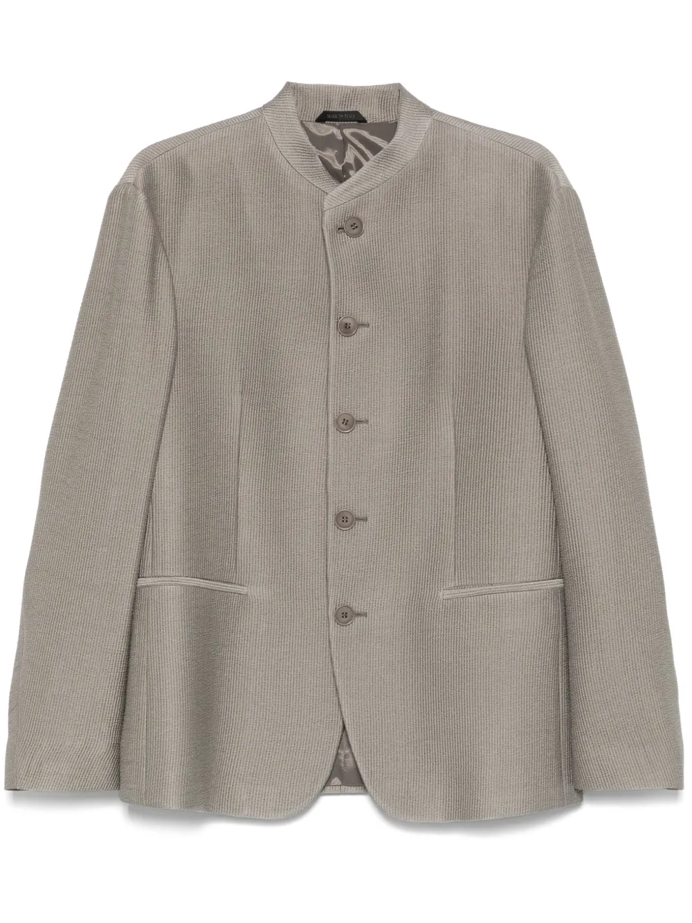 Giorgio Armani Blazer met textuur Grijs