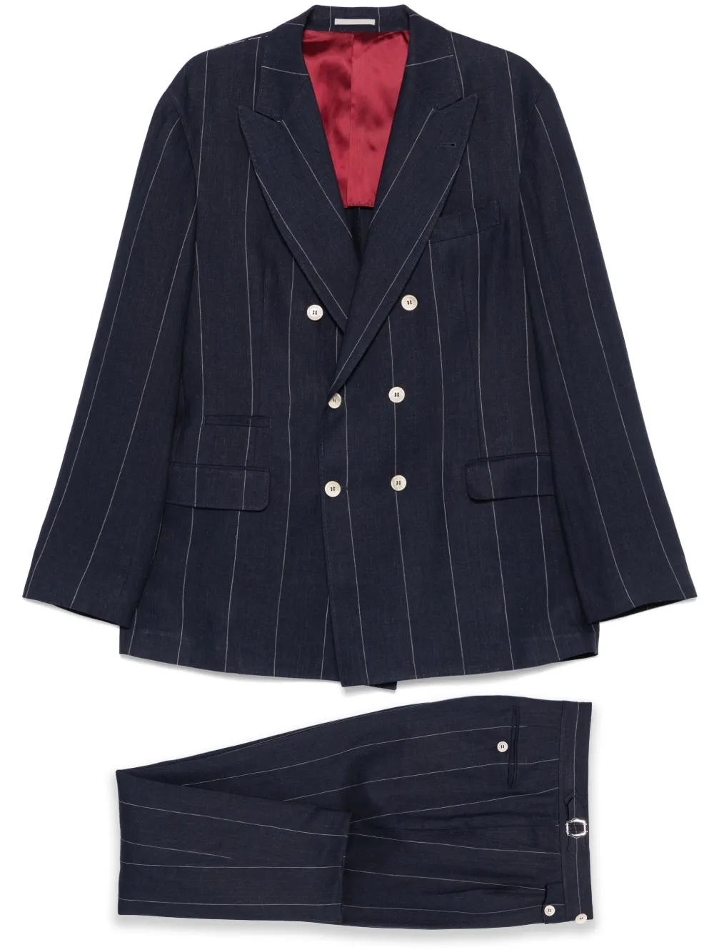 Brunello Cucinelli pinstriped suit | Blue | Image 1