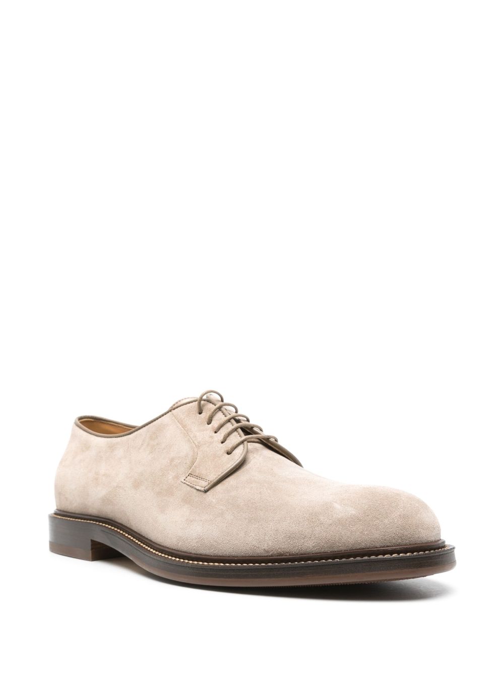 Brunello Cucinelli suede Derby shoes - Beige