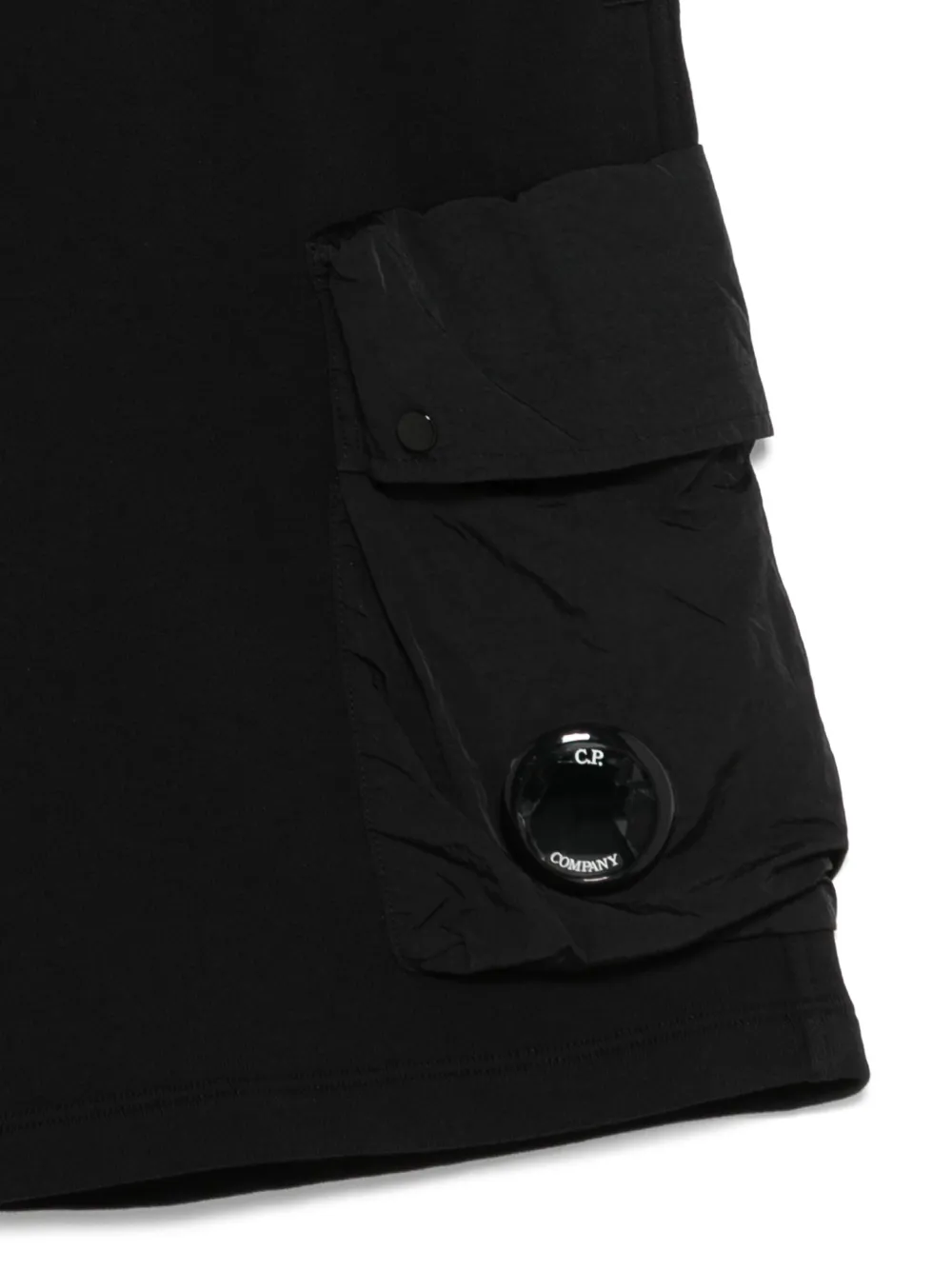 C.P. Company Kids Shorts met lensdetail Zwart