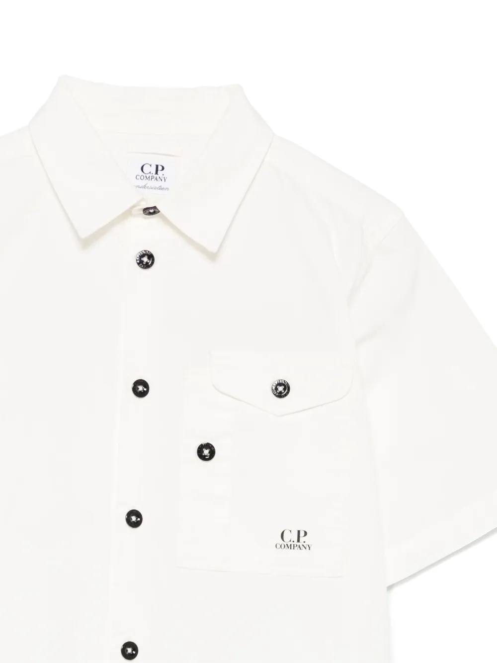C.P. Company Kids Katoenen shirt Wit