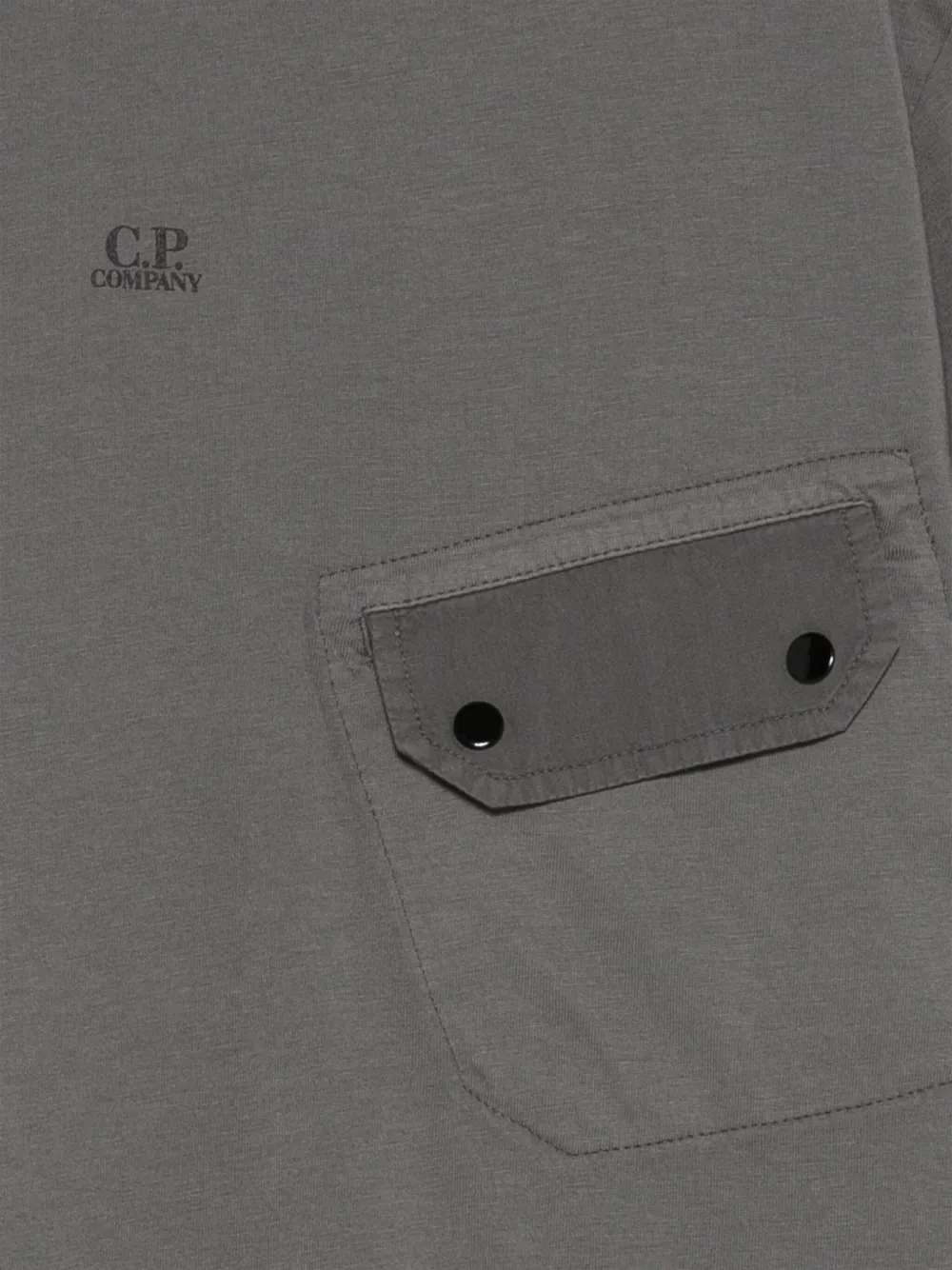 Shop C.p. Company Logo-print T-shirt In Grey