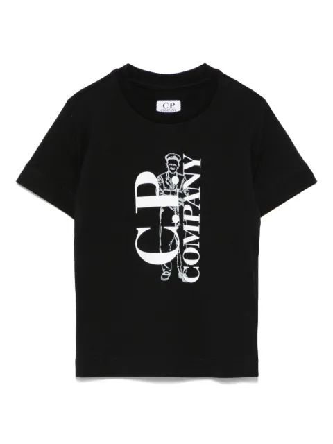 C.P. Company Kids playera con logo estampado