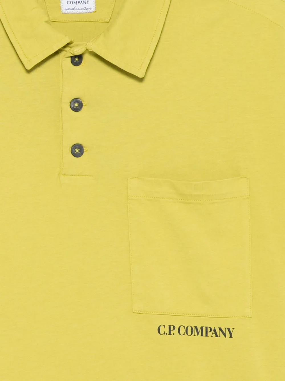 C.P. Company Kids Poloshirt met logoprint Groen