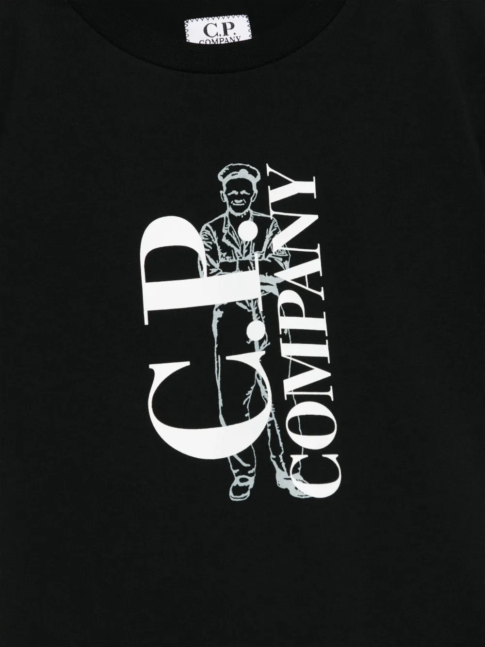 C.P. Company Kids T-shirt met logoprint Zwart