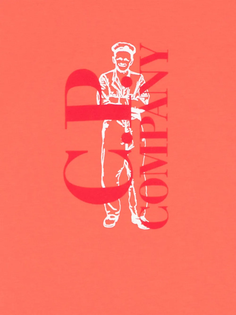 C.P. Company Kids logo-print T-shirt Oranje