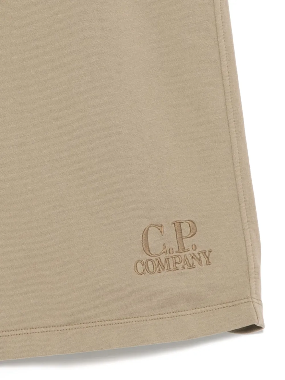 C.P. Company Kids Shorts met geborduurd logo Groen