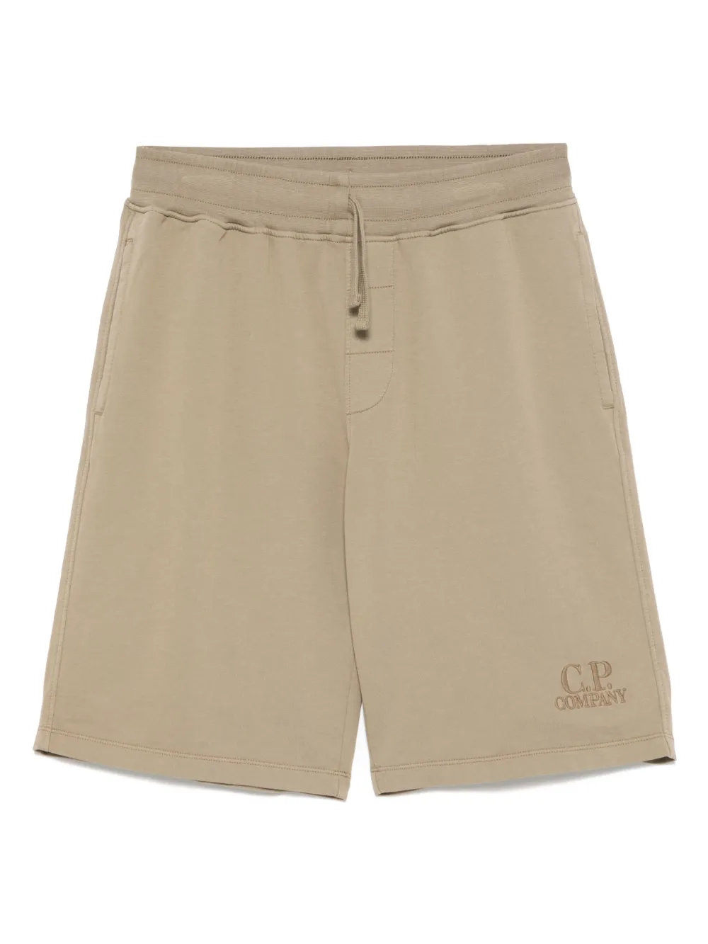 C.P. Company Kids Shorts met geborduurd logo Groen