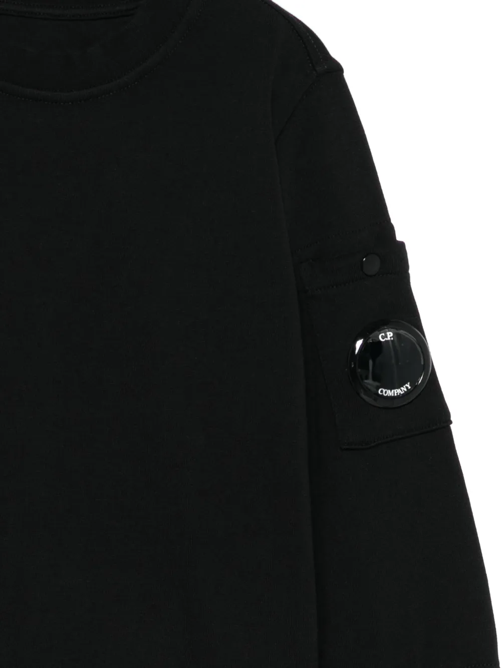 Shop C.p. Company Lens-detail Sweatshirt In Black