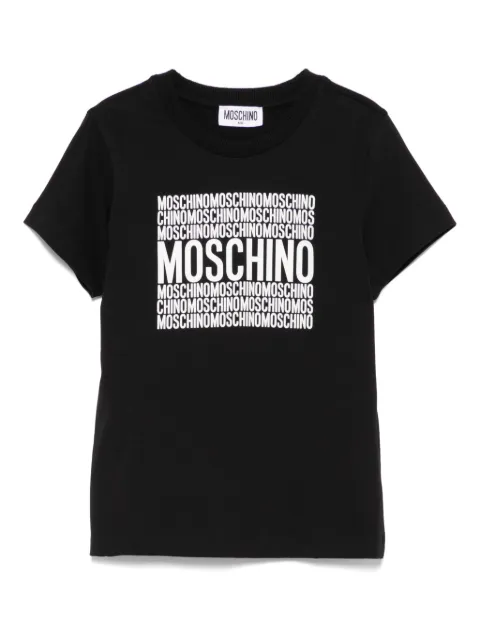 Moschino Kids playera con logo estampado