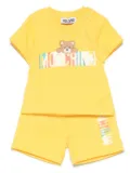 Moschino Kids Teddy Bear short set - Yellow