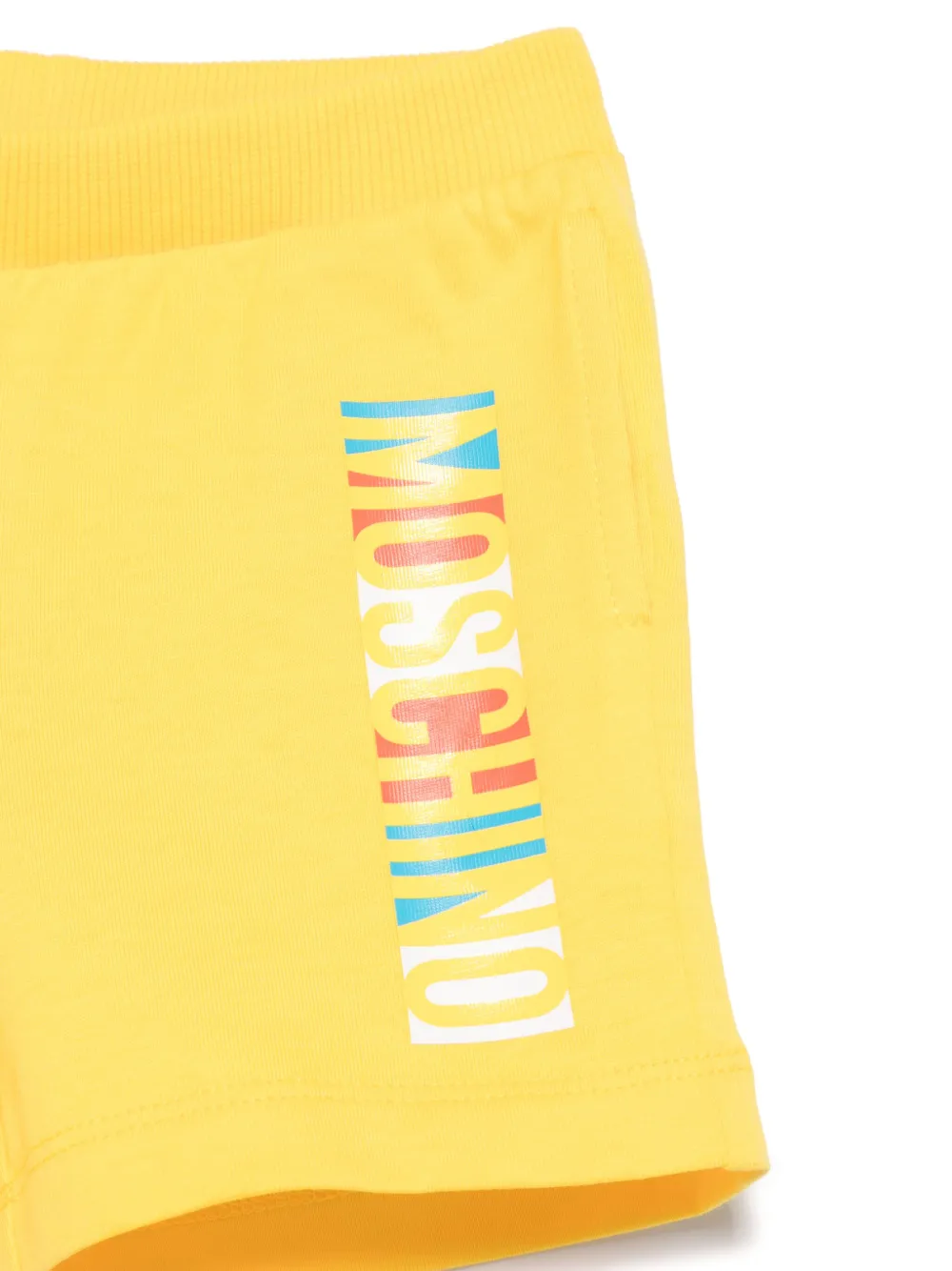 Moschino Kids Shorts met teddybeerprint Geel