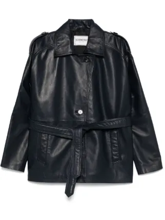 アイスバーグ　国内正規品　本革　レザージャケット　イタリア製 Iceberg レザージャケット | ブルー | FARFETCH JP