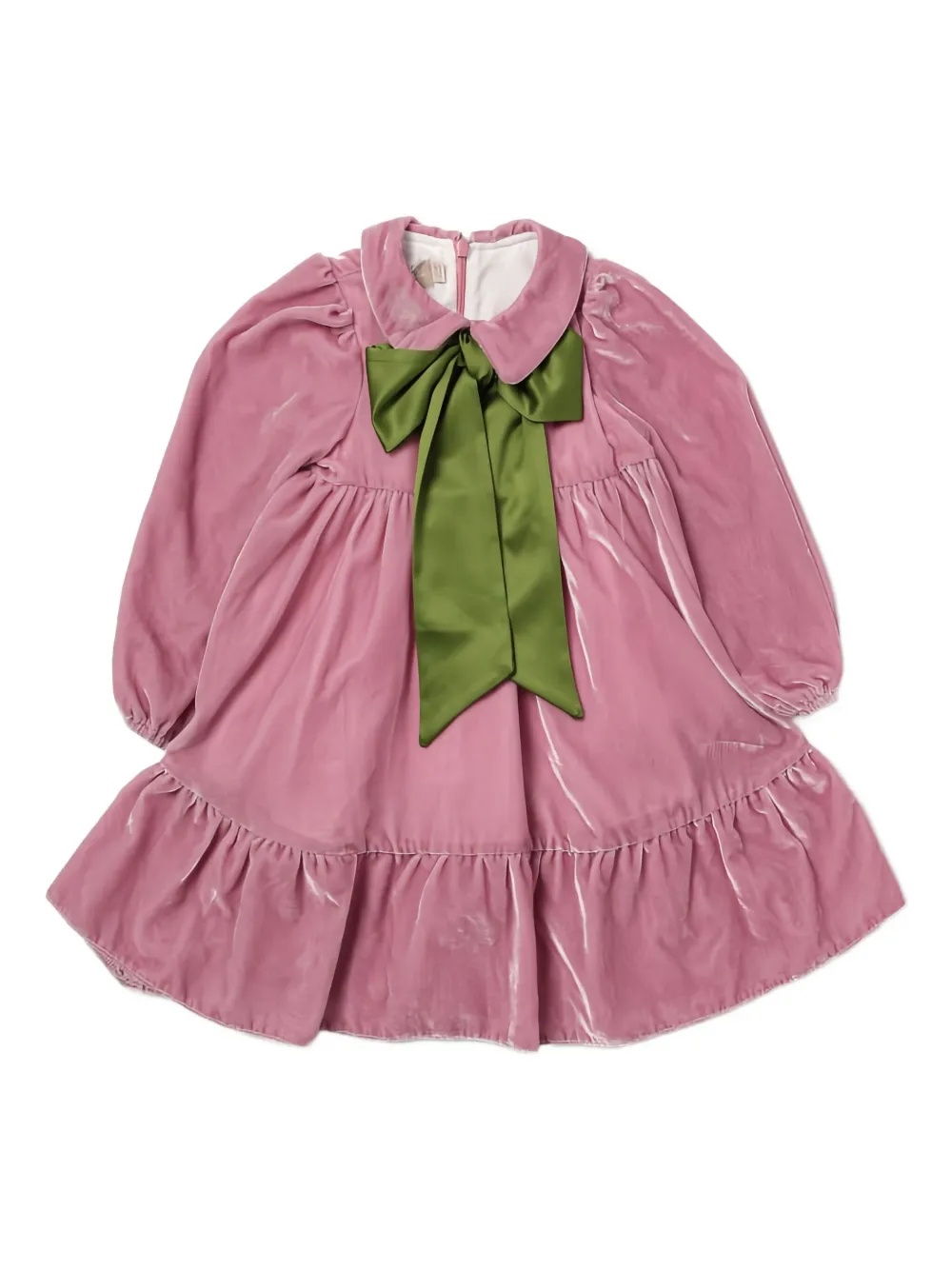 La Stupenderia ruffled bow dress | Pink | Image 1