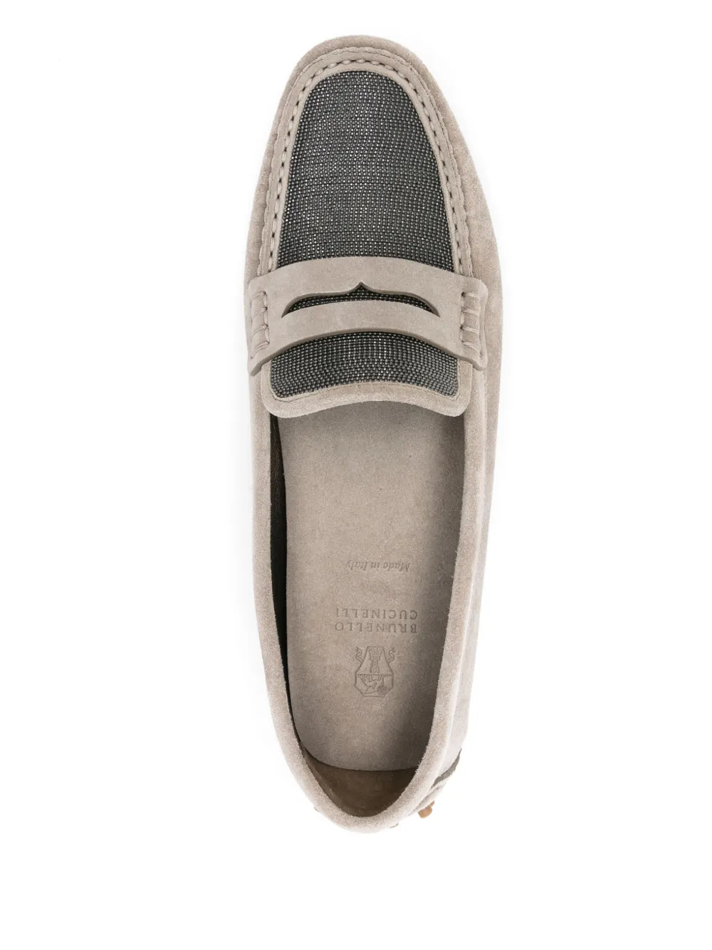 Brunello Cucinelli Monili chain-detail loafers Grey